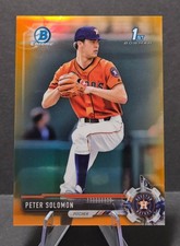 Peter Solomon 2017 Bowman Chrome Prospects - Orange Refractor BDC-148 SSP 14/25