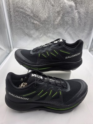 Salomon Pulsar Trail Black and Green Size 9.5 Men