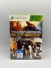 Transformers Fall of Cybertron Xbox 360 Complete CIB with Sleeve
