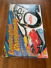 Rare Tyco Lamborghini Championship Slot Car Racing Set Magnum 440-X2 Race Track