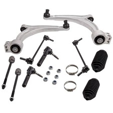 10x Front Lower Control Arms Tie Rod End Sway Bar For 2004-2012 Chevrolet Malibu