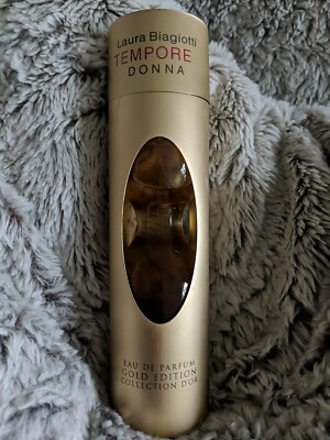 Laura Biagiotti Tempore Donna Eau de Parfum Spray 3.4 oz / 100 ML  GOLD EDITION
