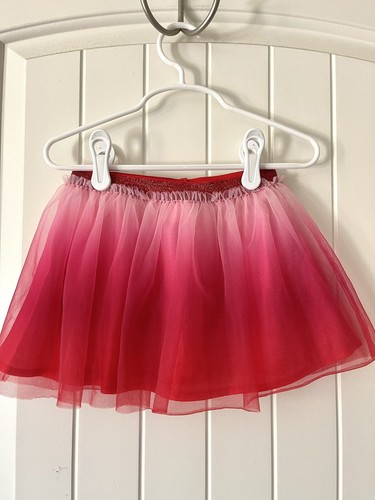 LOT Girl's Lined Tulle Tutu Skirts 18-24 Mos/2T Pink Red Hearts Ombré Navy Blue - Picture 4 of 7