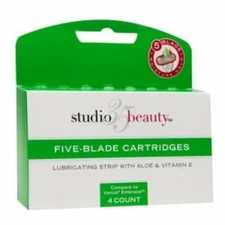Studio 35 Beauty 5 Blade Cartridges for Women, 4 ea (Single) pakage may vary