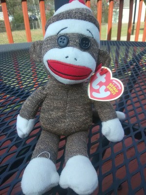 Beanie Baby TY - Socks the Sock Monkey Beanie Baby, 2010, New With Tags, 8421409044 | eBay