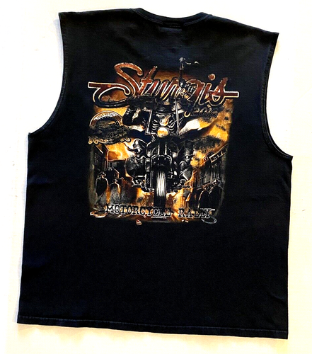 Sturgis 2012 Black Motorcycle Rally Sleeveless T-Shirt - XL - Picture 3 of 5