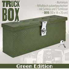 Deichselbox Werkzeugkasten Truckbox Alu Box Transportbox D015 Grün trucky
