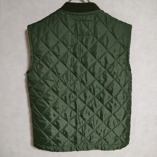 Beaver of Bolton Quilted leather Size 32 vest khaki 4-1001T△ - Picture 2 of 3