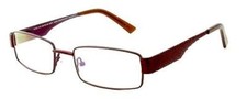 Calabria Vivid 313 Designer Reading Glasses in Dark Brown ; 1.25
