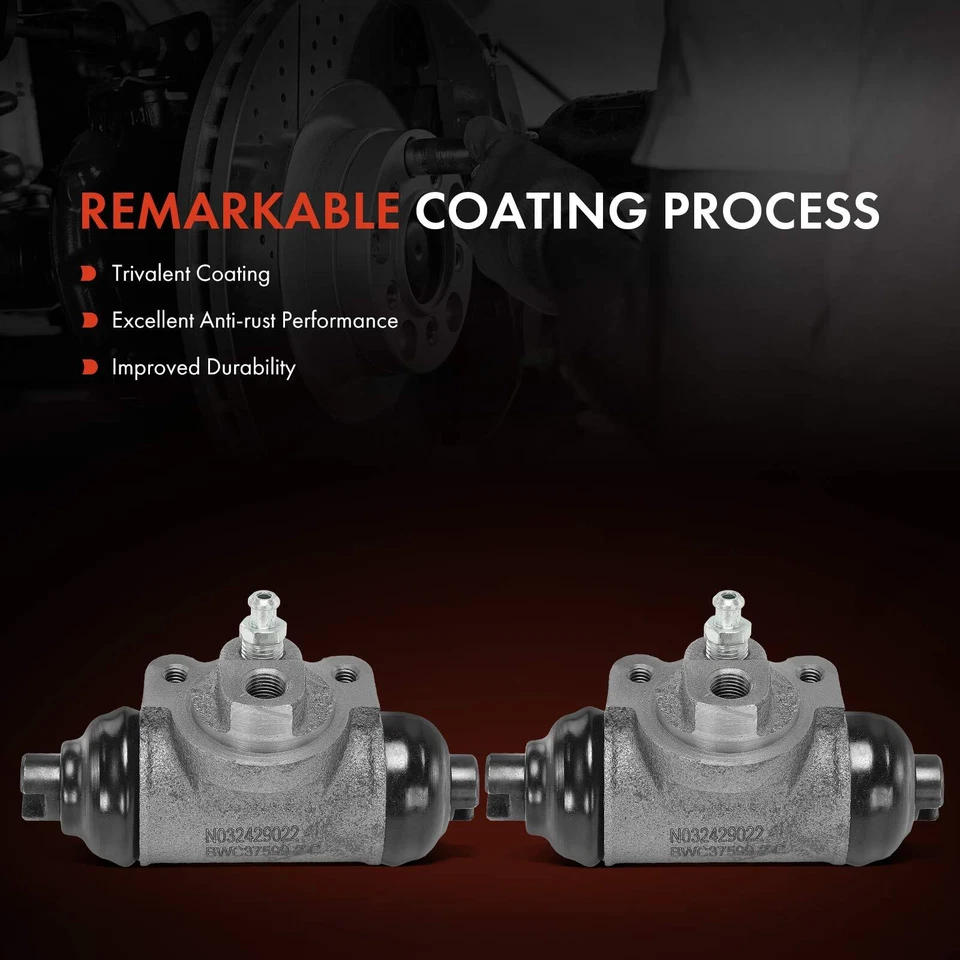 2pcs Rear Left & Right Drum Brake Wheel Cylinder for Honda Passport Isuzu Pickup - Image 3 of 4