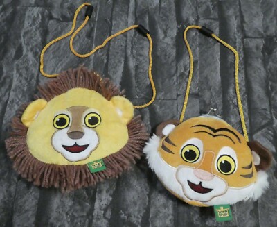 WILD REPUBLIC KINDER GELDBÖRSE UND TASCHE LÖWE UND TIGER BILD 2012