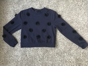 navy blue pullover sweatshirt