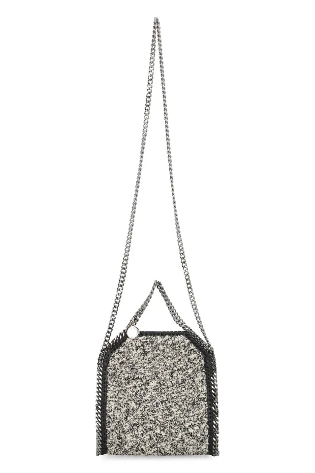 $995. Bolso Bandolera Stella McCartney Falabella Mini Boucle Negro Plata Foto 3 de 4