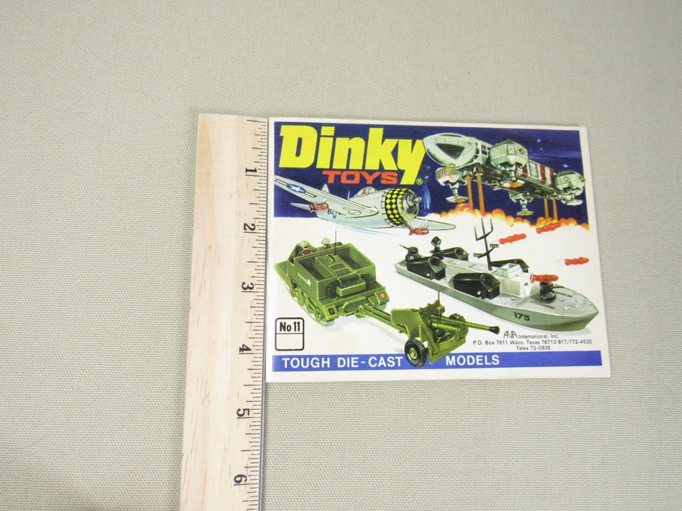 Dinky Toy Catalog No. 11 1975 w/ Intact Order Form Excellent Condition Die Cast - Image 3 of 4