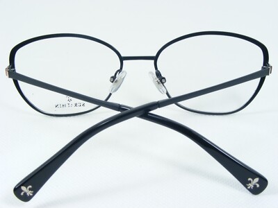 SERAPHIN by OGI GIBBS 8139 MATT BLACK /PALE GOLD EYEGLASSES 49-18
