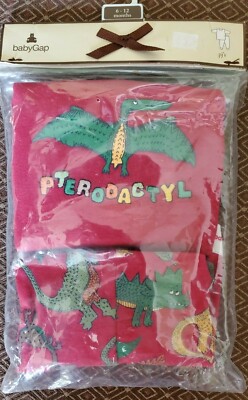 Pyjama Bébé Garçon Gap 2 Pièces Taille 6-12 Mois - 100% Coton, Manches Longues, Bleu, Occasion Très Bon état