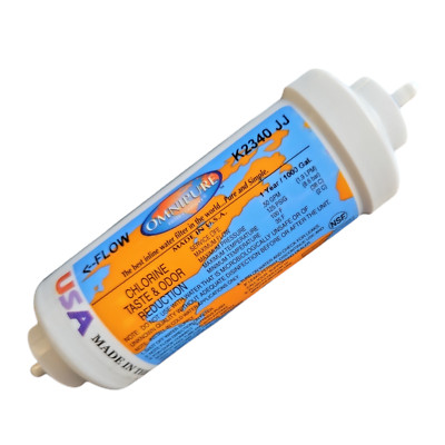 Omnipure K2340-JJ Inline GAC 6'' x 2'' Postfilter 1/4'' Tube