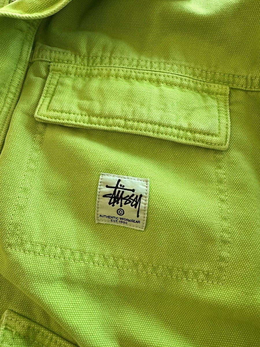 Stussy Washed Canvas Shop Jacket Lime | eBay Stussy Washed Canvas Shop Jacket Lime | eBay