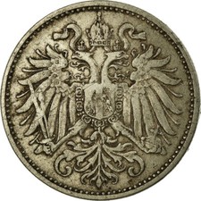 #678280 M&uuml;nze, &Ouml;sterreich, Franz Joseph I, 10 Heller, 1894, S+, Nickel, KM:280