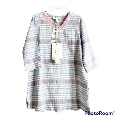 Soft Joie Krishna Voile Girls Tunic Dress Coverup Gauzy Stonewash 2T 3T 4T