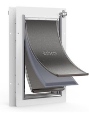 Baboni 3-Flaps Pet Door for Interior and Exterior Doors, Steel Frame Medium