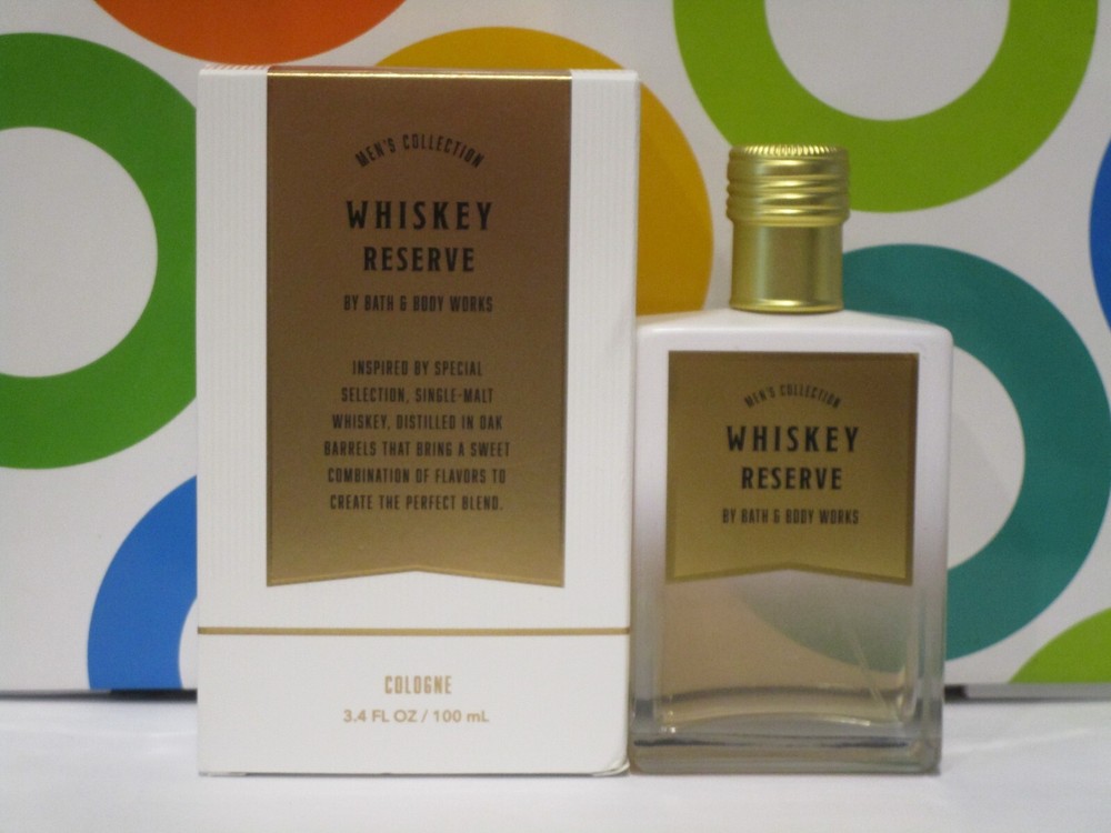 BATH & BODY WORKS ~ WHISKEY RESERVE MEN'S COLLECTION COLOGNE ~ 3.4 OZ