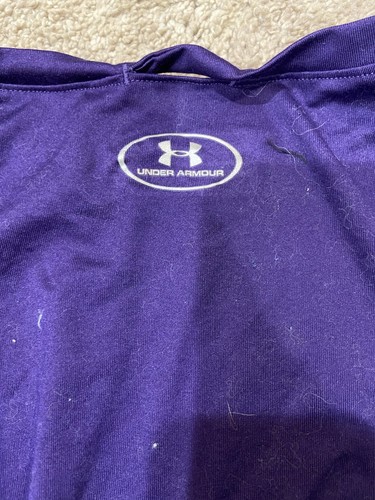 Under Armour Men's Purple Long Sleeve Loose Heat Gear Shirt Size Xs - Picture 7 of 7