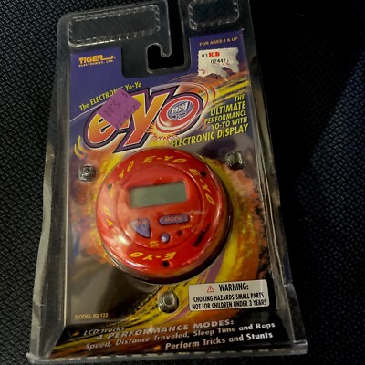 Tiger E-yo Electronic Yo Yo 1998 Model 03-122 New Sealed Red