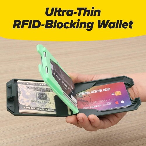 Lightweight Aluminum RFID Wallet - 4 Pack for Maximum Organization & Security - Picture 4 of 11