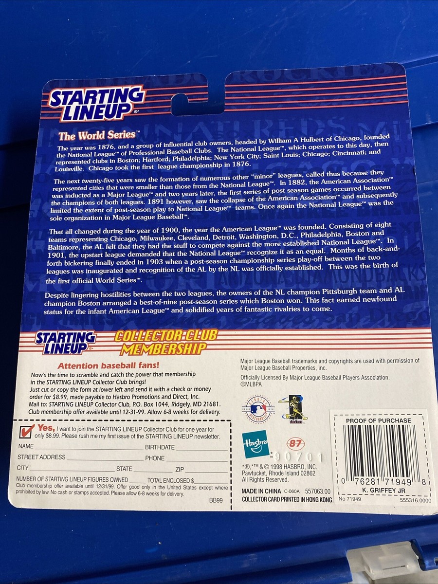 ケングリフィーjrランダムセット9763 RARE-UNOPENED Hasbro Starting Lineup KEN GRIFFEY JR.Pro