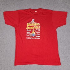 Vintage 1982 Electricians Excuse T-Shirt Mens Medium Red Single Stitch USA Made