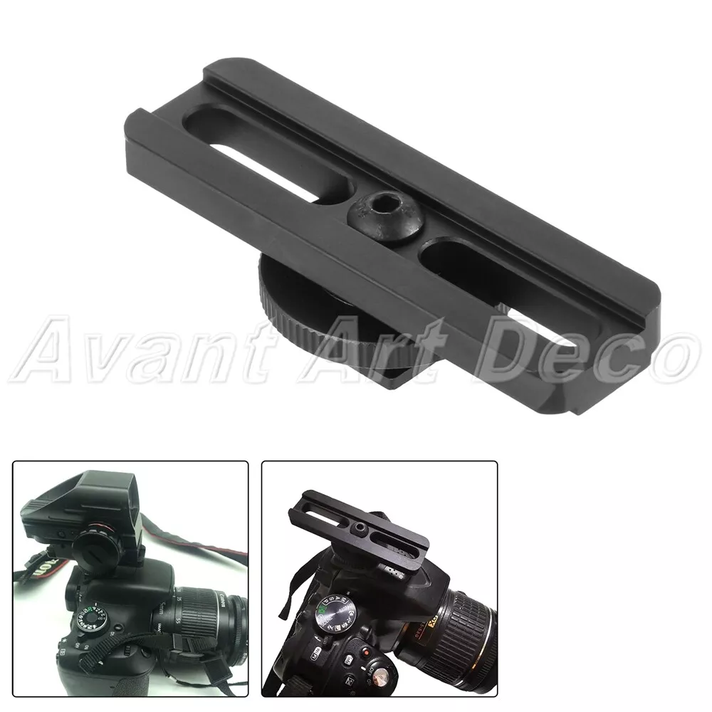 DSLR Camera Flash Hot Shoe Rail Picatinny Mount Adapter for Red