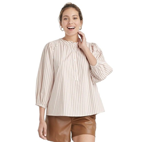 MARK KENLY DOMINO TAN】T/N BLOUSE MARK KENLY DOMINO TAN T/N BLOUSE