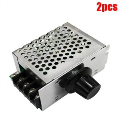 2Pcs 4000W 220V Ac Scr Motor Speed Controller Module Dimmer Voltage Regulator cq