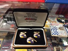 ALAIN PROST HELMET CUFF LINKS AND TIE PIN BOXED SET MINT CONDITION