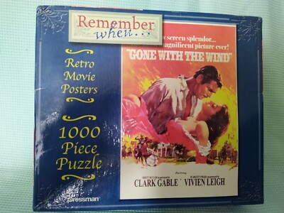 Pressman Vom Winde verweht - 1000 Teile Puzzle Filmposter US-Import SELTEN