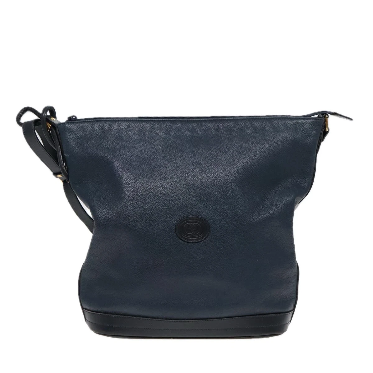 Sac bandoulière Gucci en cuir bleu marine authentique