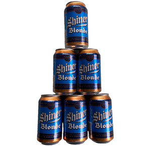 Shiner Beer Cans