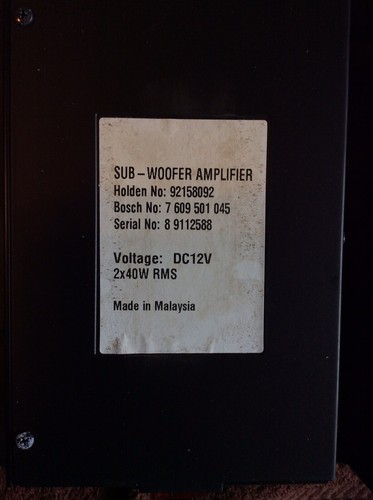 08 09 Pontiac G8 OEM Audio