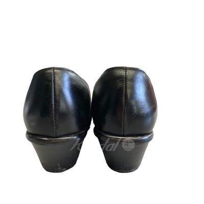 The Row UNTISHOLD Naty Leather Narrow Square Toe Pumps Black Size 