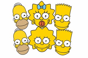 maschera di bart simpson