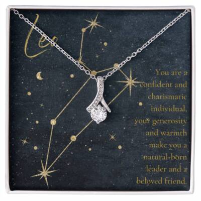 Leo Alluring Beauty Zodiac Sign Necklace Pendant Gift