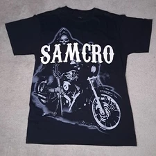 Sons Of Anarchy SOA T-shirt Mens Medium Black Big Reaper Samcro Motorcycle