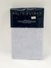 215 RALPH LAUREN Home OXFORD 1 Striped EURO Pillow Sham BLUE 26" X 26" Bedding
