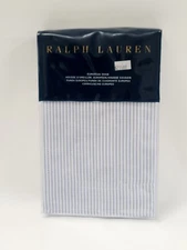 $215 RALPH LAUREN Home OXFORD 1 Striped EURO Pillow Sham BLUE 26" X 26" Bedding 