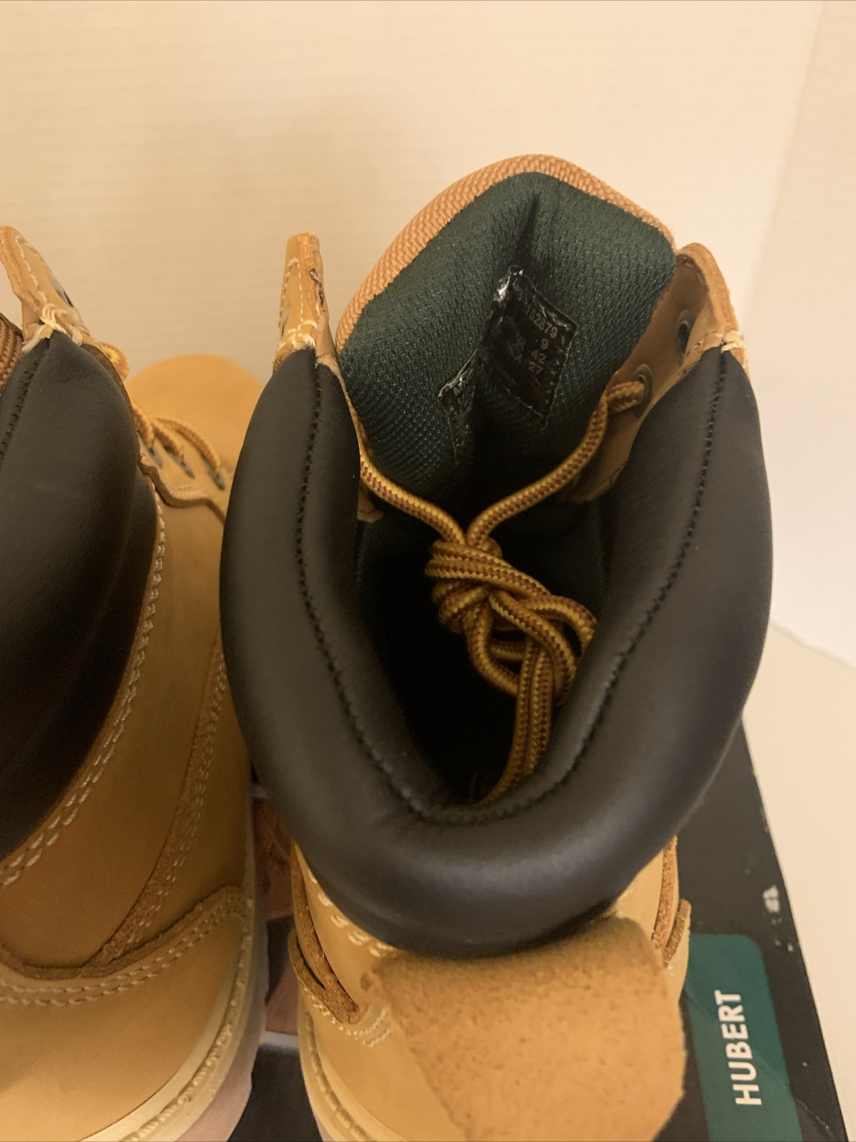 Brahma Men's Hubert Waterproof 6" Soft Toe Work Boots SZ 9 Color Wheat