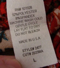 Vintage OLIVIA PAIGE Red/Multi-Color 2pc Stretch Knit TOP & SKIRT Sz LARGE — photo 5