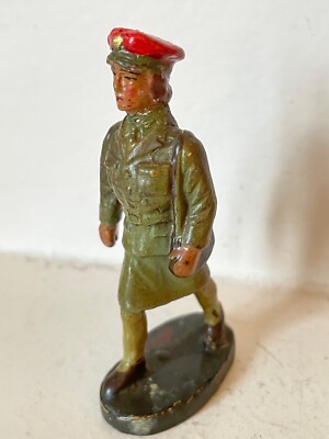 Rare lot 4 soldats figurines composition belge BM No Durso