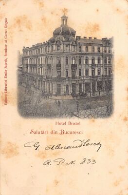 Romania - BUCUREȘTI - Hotel Bristol - Ed. Emile Storck
