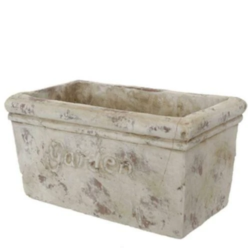 Rechteckige Deko-Blumentöpfe aus Keramik